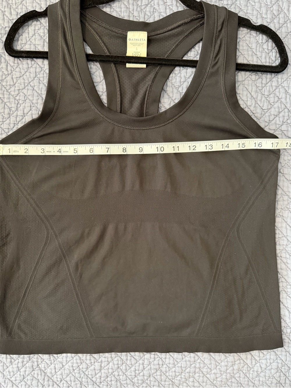 Athleta Black Momentum Seamless Tank Size Large - Picture 6 of 10